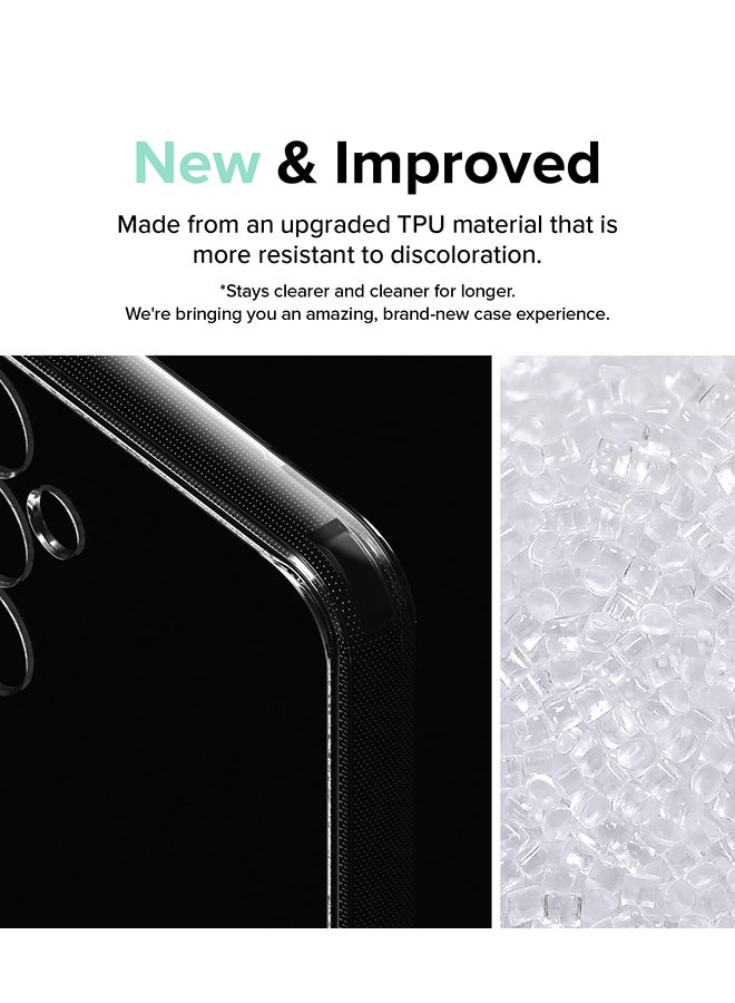 Ringke Fusion Compatible With Samsung Galaxy S23FE 5G Case (2023), Transparent Thin Hard Back Shockproof TPU Bumper Phone Cover Smoke Black - Image 3