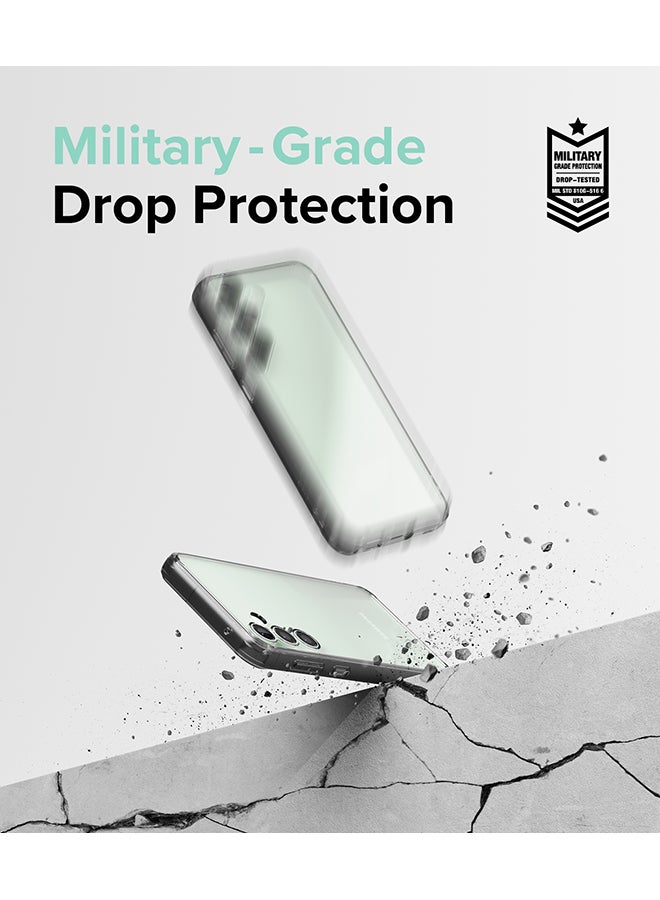 Ringke Fusion Compatible With Samsung Galaxy S23FE 5G Case (2023), Transparent Thin Hard Back Shockproof TPU Bumper Phone Cover Smoke Black - Image 5