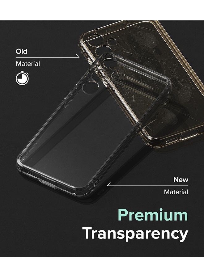 Ringke Fusion Compatible With Samsung Galaxy S23FE 5G Case (2023), Transparent Thin Hard Back Shockproof TPU Bumper Phone Cover Smoke Black - Image 4