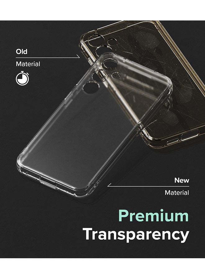 Ringke Fusion Compatible With Samsung Galaxy S23FE 5G Case (2023), Transparent Thin Hard Back Shockproof TPU Bumper Phone Cover Matte Clear  - Image 4
