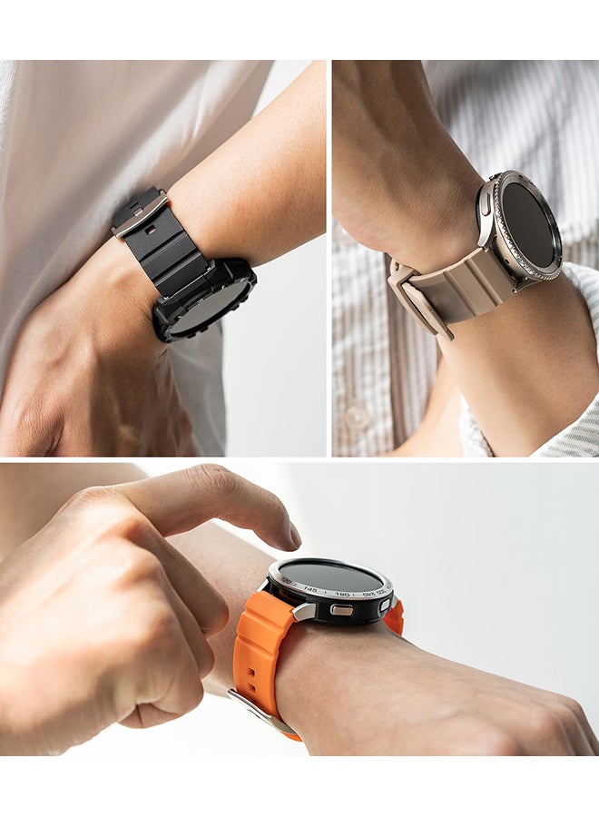 Ringke Rubber One Bold Watch Band For Samsung Galaxy Watch 6 /6 Classic/ 5 Pro/Galaxy Watch 5 / Galaxy Watch 4 /Galaxy Watch 4 Classic/Watch Lug 20Mm Gray Sand - Image 4