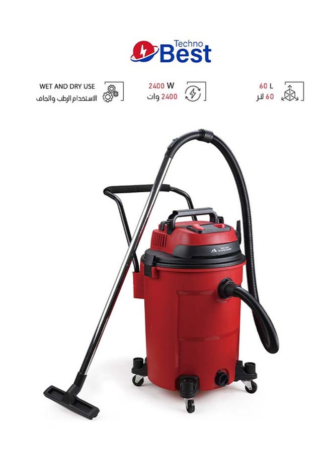 Vacuum Cleaner 60 L 2400 W BVC-60P Black/Red - pnsku/N70031089V/45/_/1717336684/0f6eb888-52cb-4680-bf3b-78221354cfa9