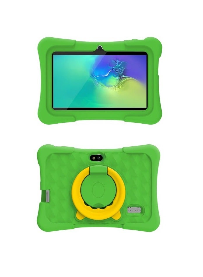 مي وان تابلت M20 واي فاي للأطفال، شاشة 7 بوصة، ذاكرة وصول عشوائي 3 جيجابايت، 16 جيجابايت ذاكرة تخزين داخلية 3000 مللي أمبير، نظام تشغيل أندرويد 12 (أبيض) مع غطاء حماية أخضر - Image 2