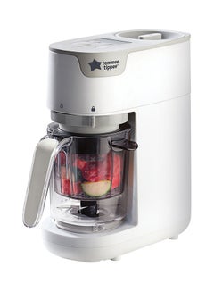 tommee tippee 6 In 1 Quick-Cook Baby Food Maker -White  - Image 5