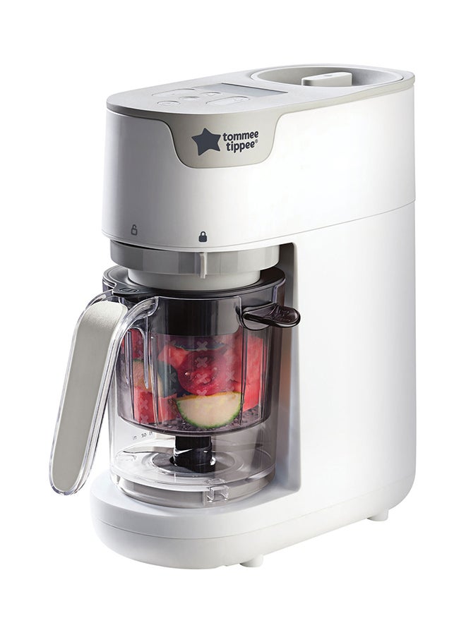 tommee tippee 6 In 1 Quick-Cook Baby Food Maker -White  - Image 5
