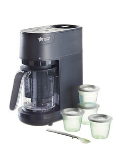 tommee tippee 6 In 1 Quick-Cook Baby Food Maker - Black  - Image 1