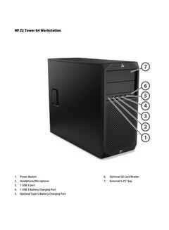 Z2 Tower G4 Workstation PC, CPU Xeon E-2104G 4C, Ram 8Gb DDR4 2656 DIMM, GFX Int UHD P630 Xeon, 1Tb Hdd 7200 Rpm SATA, DVD, Win 11 Pro Black - pnsku/N70031146V/45/_/1703048671/86b4ff0e-d839-4d76-b9cb-8352b247844c