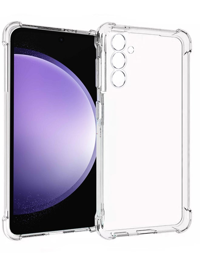 MARGOUN Samsung Galaxy S23 FE Case Clear Soft Flexible TPU Anti-Shock Slim Transparent Back Cover With Reinforced Bumper Corners Clear - Image 2