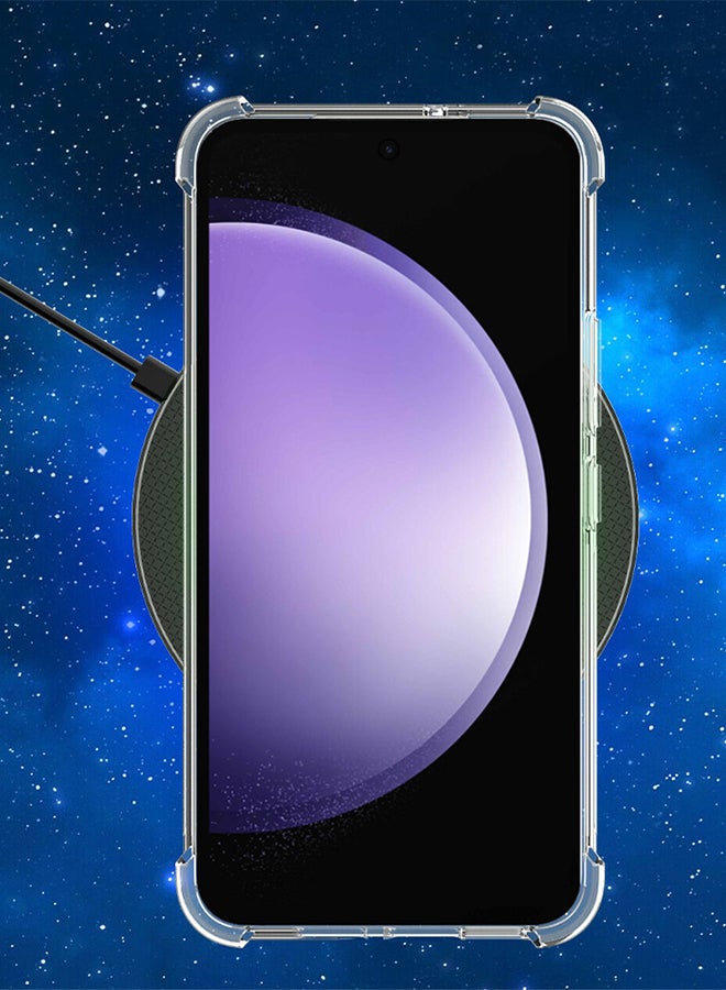 MARGOUN Samsung Galaxy S23 FE Case Clear Soft Flexible TPU Anti-Shock Slim Transparent Back Cover With Reinforced Bumper Corners Clear - Image 4