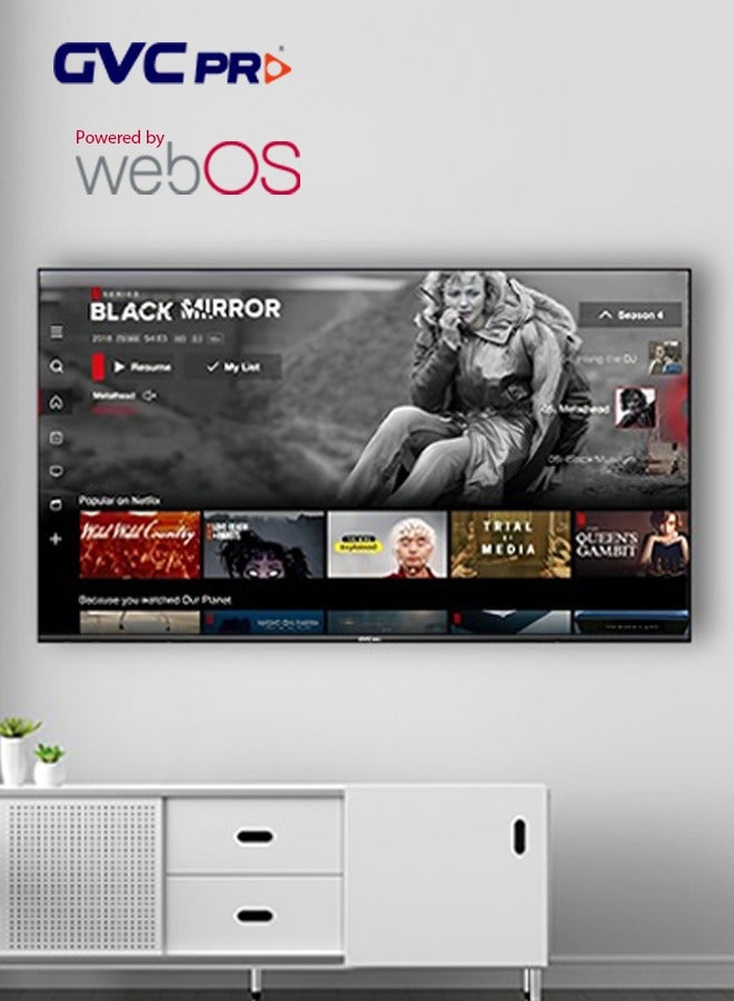 gvc pro - 85 Inch UHD 4K Smart TV, WEBOS, FRAMLESS, MAGIC REMOTE, DOLBY SOUND SYSTEM, BUILT IN RECEIVER, With Wall Mount - 85GW6100 black - Image 1
