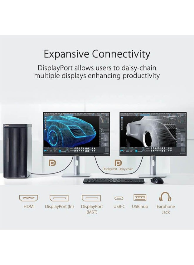 ASUS - 24.1 inch ProArt Display  WUXGA HDR Professional IPS Monitor, 75 Hz / 5ms GtG, Adaptive Sync, 2* 2W Speaker, 97% DCI-P3, USB-C PD 96W, HDMI / DP, Daisy-Chain, PA248CRV, 90LM05K0-B01K70 Black/Grey - Image 1