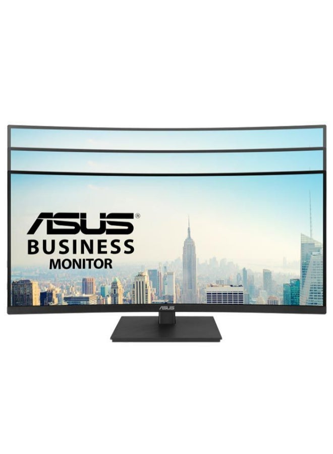 ASUS 34 inch  Docking Monitor, 3440 x 1440, 1500R Curvature, Frameless, USB-C PD 65W, RJ45, USB hub, Low Blue Light, Flicker Free, Ergonomic Design, Wall Mountable, Green Sustainability, VA34VCPSN Black - Image 4