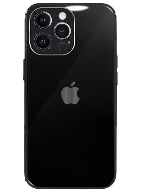 iPhone 13 Pro Max Electroplated Hard Glossy Case Camera Protection Shockproof Anti Fall Case Black
