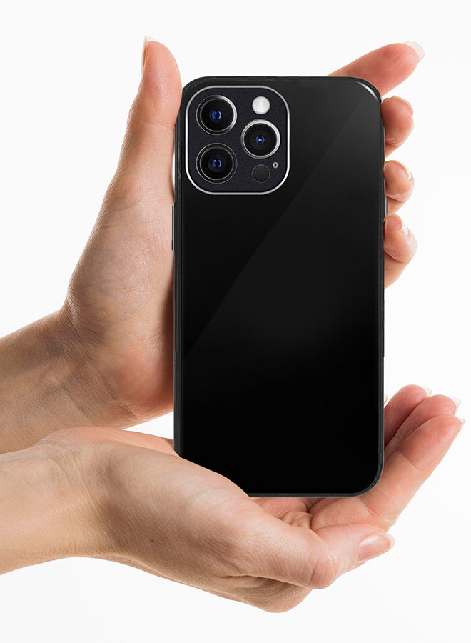 MARGOUN Electroplated Magnetic Case Cover for Apple iPhone 13 Pro Max, Protective Case Fashionable Full Covered Shockproof Phone Cover With Magnetic Ring - Black - Image 3