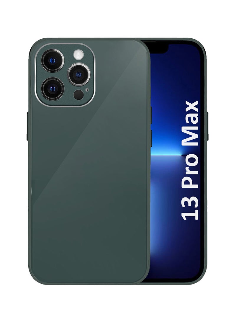 MARGOUN Electroplated Case Cover for Apple iPhone 13 Pro Max Hard Glossy Case Camera Protection Shockproof Anti Fall Case - Green - Image 1