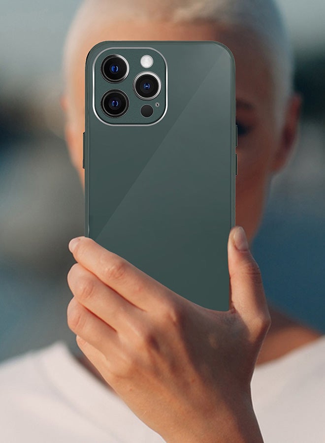 MARGOUN Electroplated Case Cover for Apple iPhone 13 Pro Max Hard Glossy Case Camera Protection Shockproof Anti Fall Case - Green - Image 3