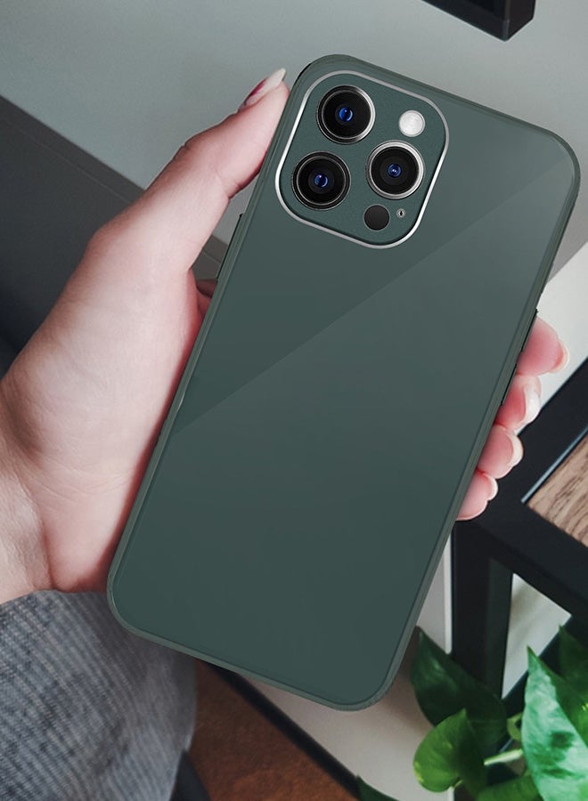 MARGOUN Electroplated Case Cover for Apple iPhone 13 Pro Max Hard Glossy Case Camera Protection Shockproof Anti Fall Case - Green - Image 5