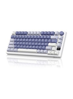 RKM75 - Tri Mode Mechanical Keyboard 2.4GHz/Bluetooth/USB-C Wired Gaming Keyboard 75% Layout 81 Keys Gasket Mounted With OLED Smart Display And Knob RGB Backlit