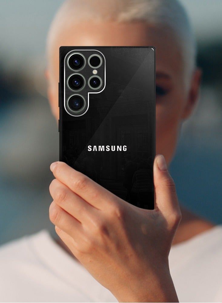 مارجون غطاء صلب لامع مطلي كهربائياً لهاتف سامسونج جالاكسي S22 ألترا لحماية الكاميرا مضاد للصدمات ومقاوم للسقوط - Image 2