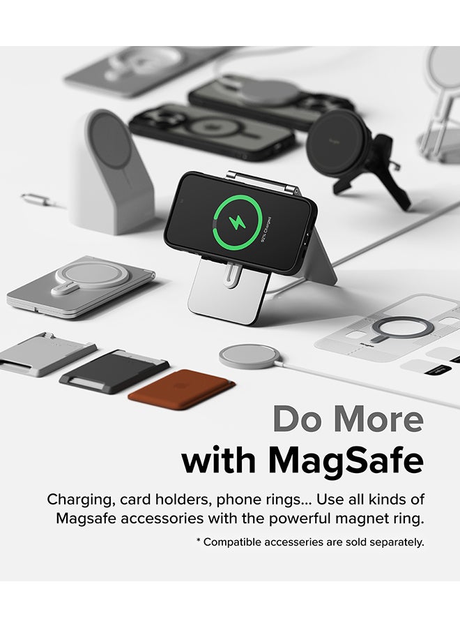 Ringke - Fusion Bold Magnetic Compatible With iPhone 15 Pro Case Cover Firm Grip Frame Frosted Hard Back Shockproof Bumper Back Cover Matte Black - Image 1