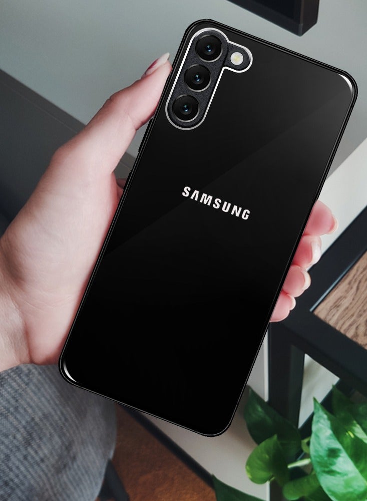 MARGOUN Samsung Galaxy S23 Electroplated Hard Glossy Case Camera Protection Shockproof Anti Fall Case Black - Image 3