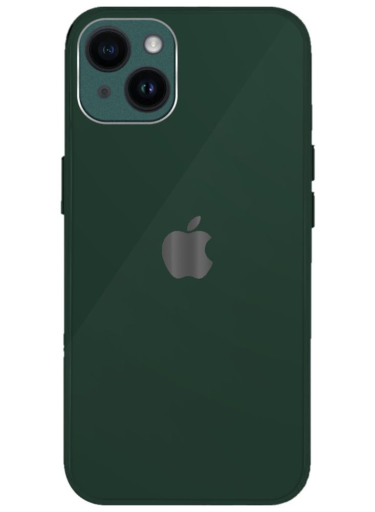 MARGOUN - iPhone 14 Electroplated Hard Glossy Case Camera Protection Shockproof Anti Fall Case Green - Image 1