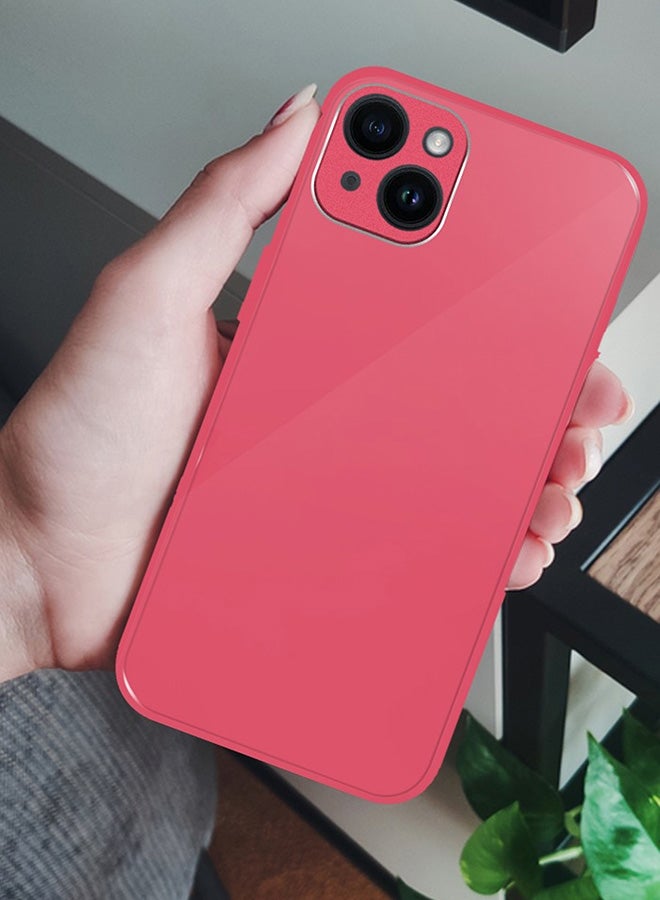 MARGOUN Electroplated Case Cover for Apple iPhone 14 Plus, Hard Glossy Case Camera Protection Shockproof Anti Fall Case - Pink  - Image 5