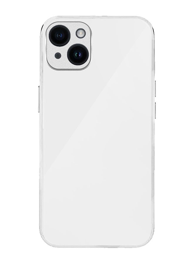 MARGOUN Electroplated Case Cover for Apple iPhone 14 Plus, Hard Glossy Case Camera Protection Shockproof Anti Fall Case - White  - Image 2