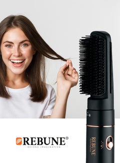 REBUNE Pack Of 2 Hair Dryer With Modern Design Black/Gold  - Image 3