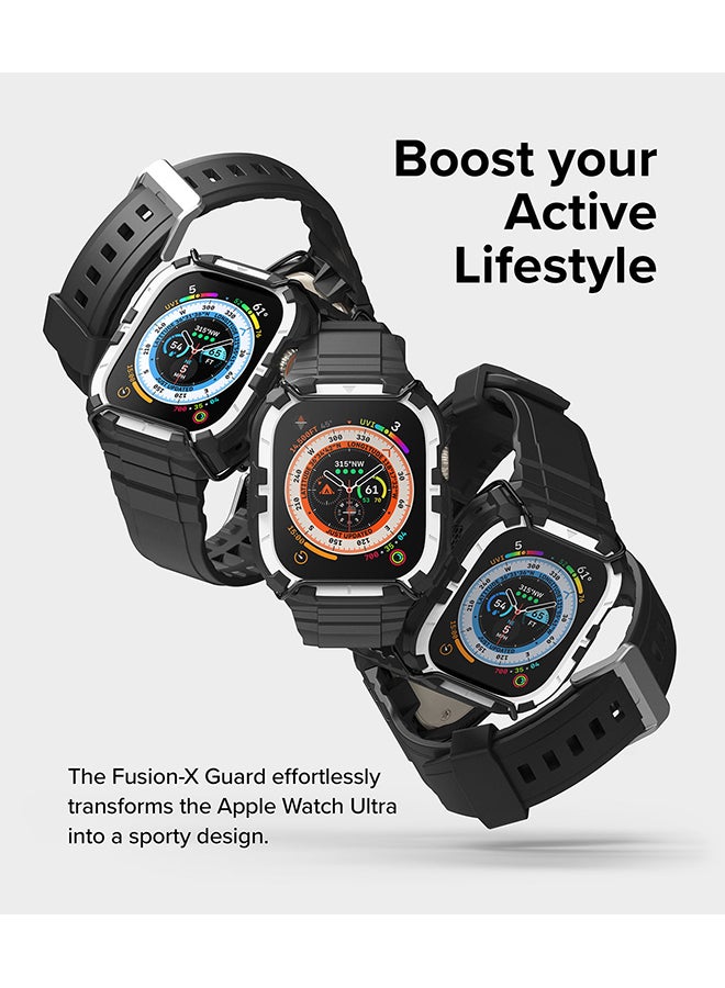 رينجك حزام ساعة Fusion-X + غلاف متوافق مع ساعة آبل الترا 2/1 مضاد للصدمات وحامي جسم الساعة القوي مع فهرس الألوان - Image 3