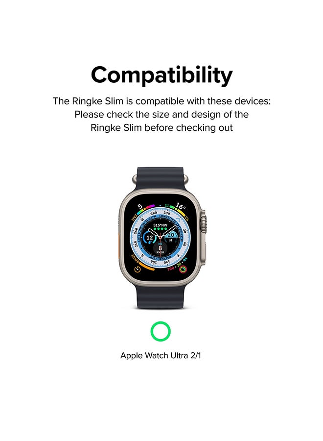رينجك حزام ساعة Fusion-X + غلاف متوافق مع ساعة آبل الترا 2/1 مضاد للصدمات وحامي جسم الساعة القوي مع فهرس الألوان - Image 2