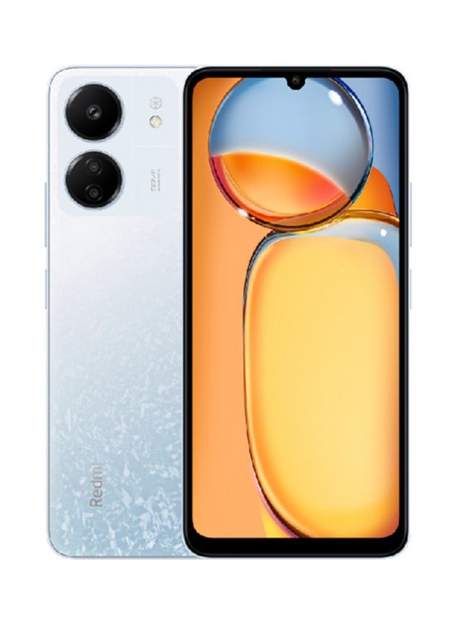 شاومي هاتف Redmi 13C ثنائي الشريحة بلون أبيض جليدي وذاكرة وصول عشوائي (RAM) سعة 6 جيجابايت وذاكرة تخزين داخلية 128 جيجابايت يدعم تقنية 4G - الإصدار العالمي  - Image 1