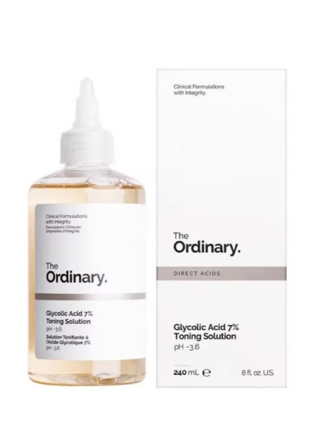 ذا اورديناري محلول توحيد اللون بحمض الجليكوليك بنسبة 7% شفاف 240 مل 240 مل - Image 1