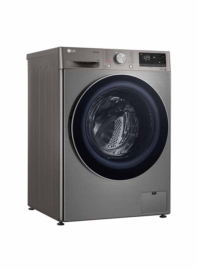 إل جي غسالة تحميل أمامي ThinQ WiFi 9 كجم WFB0914XM فضي بلاتيني - Image 2