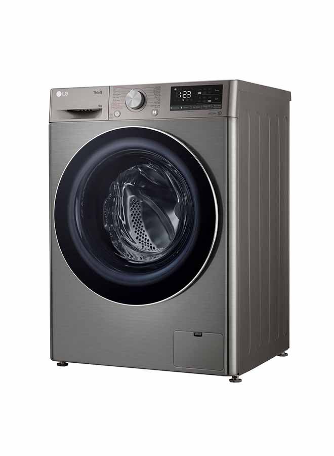 إل جي غسالة تحميل أمامي ThinQ WiFi 9 كجم WFB0914XM فضي بلاتيني - Image 3