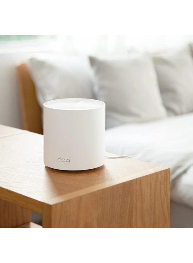 TP-LINK - Deco X50 Router, 3Pack x 3, AX3000 Whole Home AI-Driven Mesh Wi-Fi 6 System, Dual-Band, Gigabit Ports, Connect Up To 150 Devices, 1 GHz Dual-Core CPU, HomeShield Security, Deco X50 White - Image 1