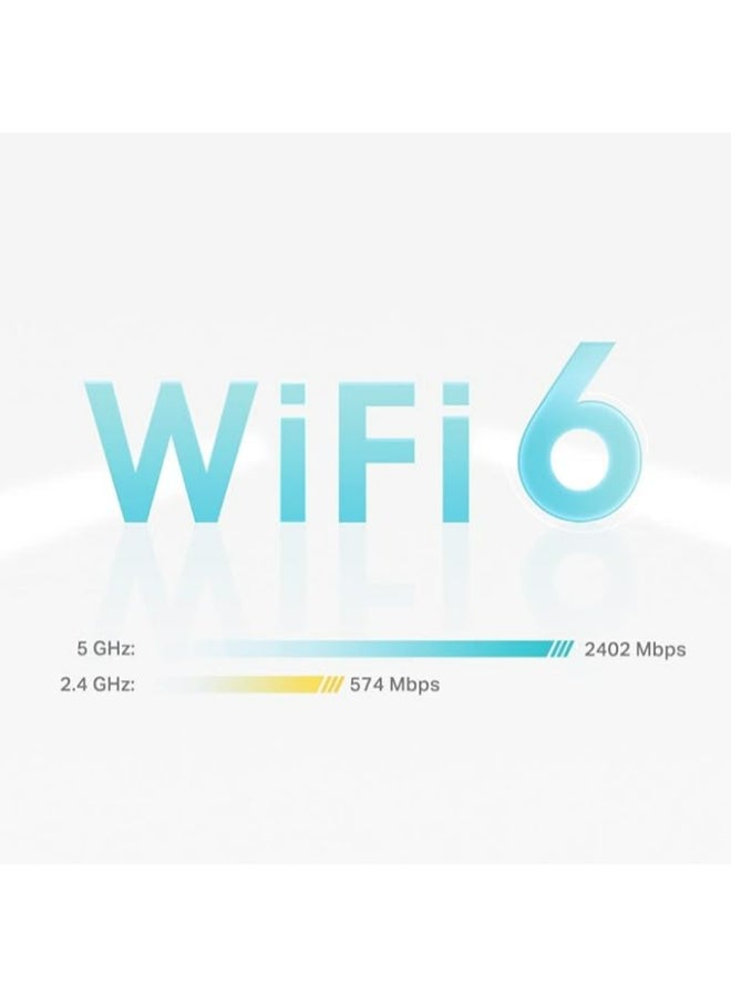 TP-LINK - Deco X50 Router, 3Pack x 3, AX3000 Whole Home AI-Driven Mesh Wi-Fi 6 System, Dual-Band, Gigabit Ports, Connect Up To 150 Devices, 1 GHz Dual-Core CPU, HomeShield Security, Deco X50 White - Image 1