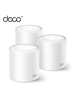 TP-LINK Deco X50 Router, 3Pack x 3, AX3000 Whole Home AI-Driven Mesh Wi-Fi 6 System, Dual-Band, Gigabit Ports, Connect Up To 150 Devices, 1 GHz Dual-Core CPU, HomeShield Security, Deco X50 White  - Image 1