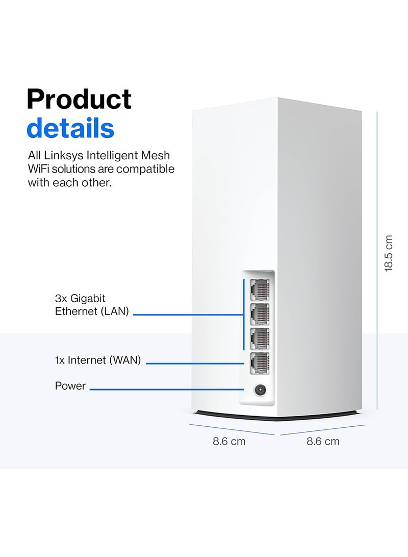 Atlas 6 Mesh WiFi 6 System - Dual Band AX3000 Wireless Router - WiFi Extender with up to 3.0 Gbps Speed, 4x Faster for 50+ Devices & 4,000 sq ft - 2 Pack White - pnsku/N70031460V/45/_/1716452755/39346bd9-8cb3-4bcc-b2dd-044cb1f207d3