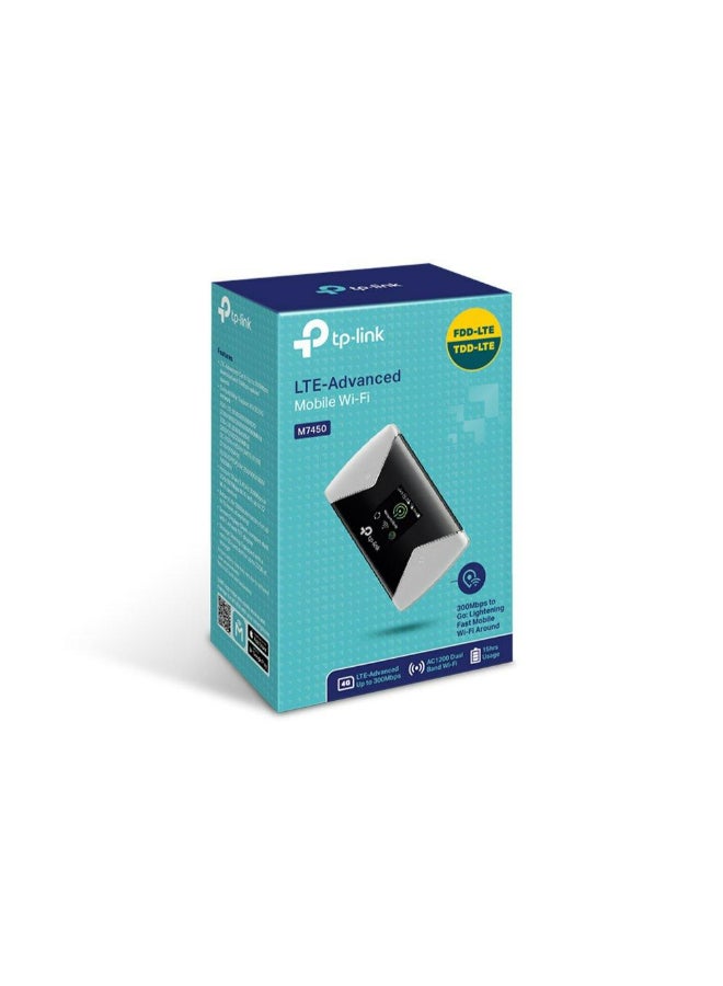 تي بي لينك M7450-BWHT - 4GLTE شبكة WiFi متنقلة متقدمة ثنائية النطاق رمادي/أسود  - Image 4