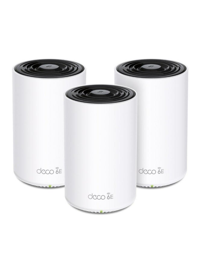 تي بي لينك Deco XE75 - نظام شبكة WiFi 6E للمنزل بالكامل ثنائي النطاق (3 عبوات) أبيض/أسود  - Image 1
