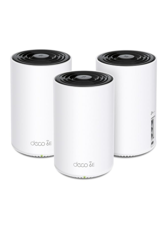 تي بي لينك Deco XE75 - نظام شبكة WiFi 6E للمنزل بالكامل ثنائي النطاق (3 عبوات) أبيض/أسود  - Image 2