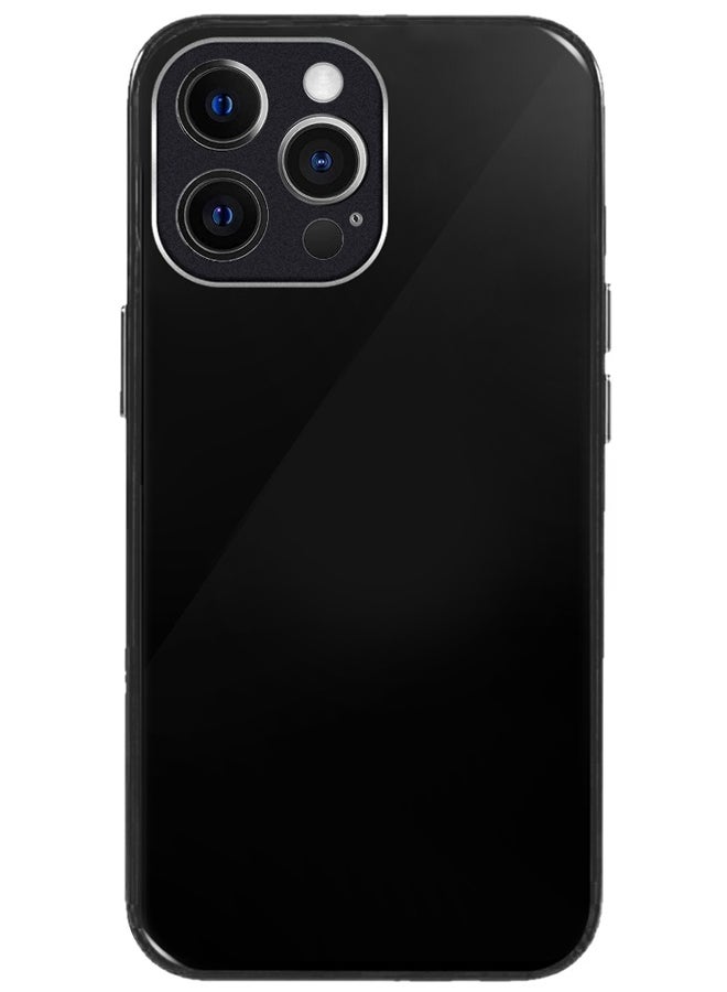 MARGOUN Electroplated Magnetic Case Cover for Apple iPhone 14 Pro, Protective Case Fashionable Full Covered Shockproof Phone Cover With Magnetic Ring - Black  - Image 2