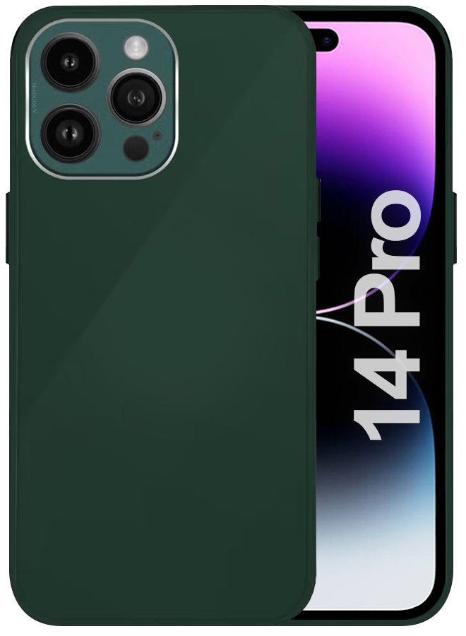 MARGOUN Electroplated Magnetic Case Cover for Apple iPhone 14 Pro, Protective Case Fashionable Full Covered Shockproof Phone Cover With Magnetic Ring - Green  - Image 1