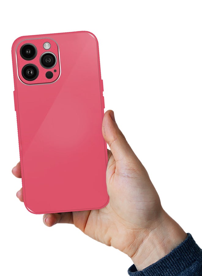 MARGOUN Electroplated Magnetic Case Cover for Apple iPhone 14 Pro, Protective Case Fashionable Full Covered Shockproof Phone Cover With Magnetic Ring - Pink  - Image 2