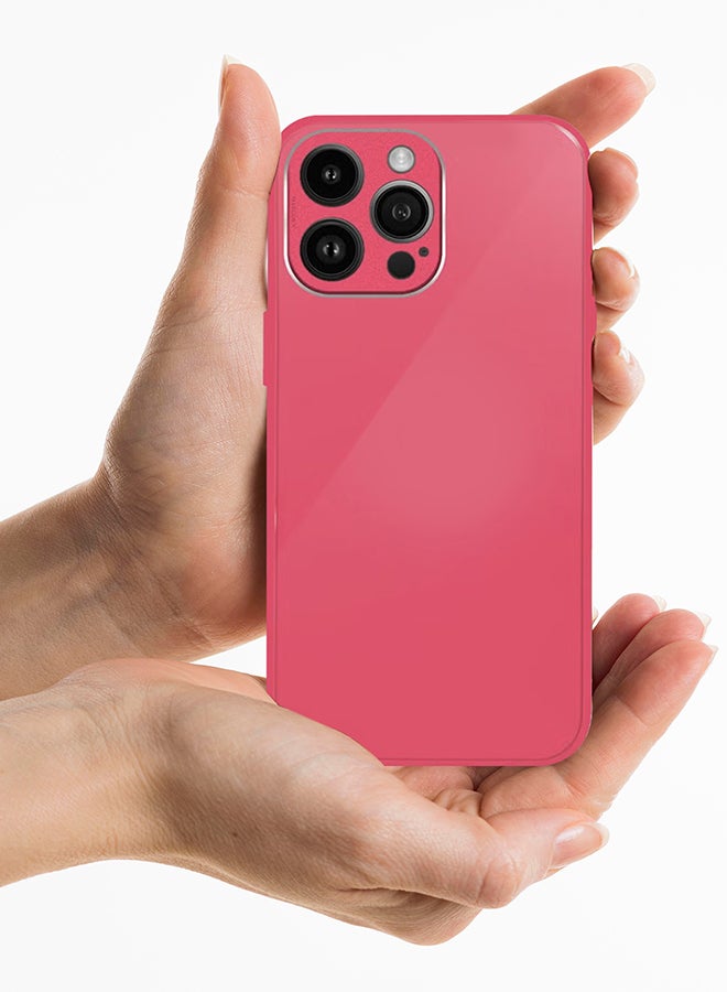 MARGOUN Electroplated Magnetic Case Cover for Apple iPhone 14 Pro, Protective Case Fashionable Full Covered Shockproof Phone Cover With Magnetic Ring - Pink  - Image 4