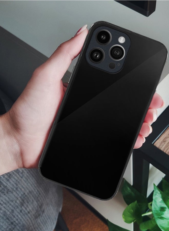 MARGOUN Electroplated Case Cover for Apple iPhone 14 Pro Max, Hard Glossy Case Camera Protection Shockproof Anti Fall Case - Black - Image 5