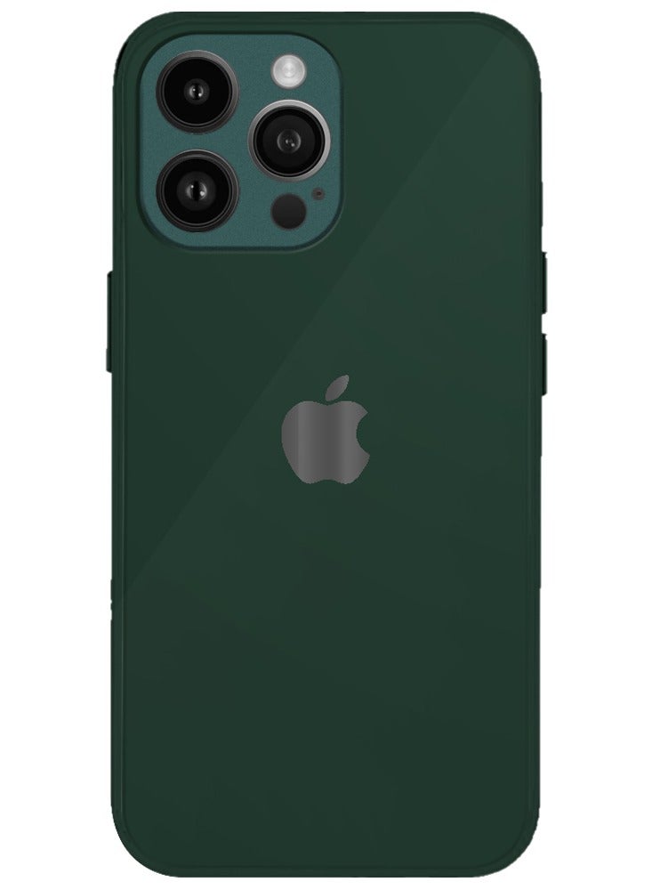 MARGOUN - iPhone 14 Pro Max Electroplated Hard Glossy Case Camera Protection Shockproof Anti Fall Case Green - Image 1
