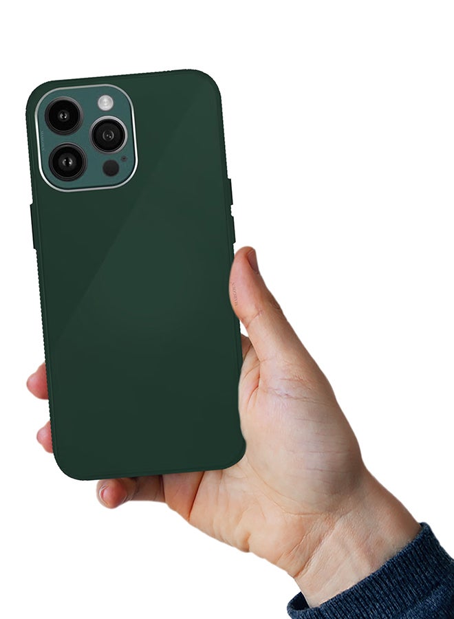 MARGOUN Electroplated Magnetic Case Cover for Apple iPhone 14 Pro Max, Protective Case Fashionable Full Covered Shockproof Phone Cover With Magnetic Ring - Green - Image 3