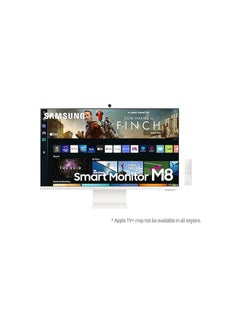 سامسونج 32-Inch 4K Smart Monitor Smart Hub for TV streaming and catch up apps LS32BM801UUXXU White  - Image 1